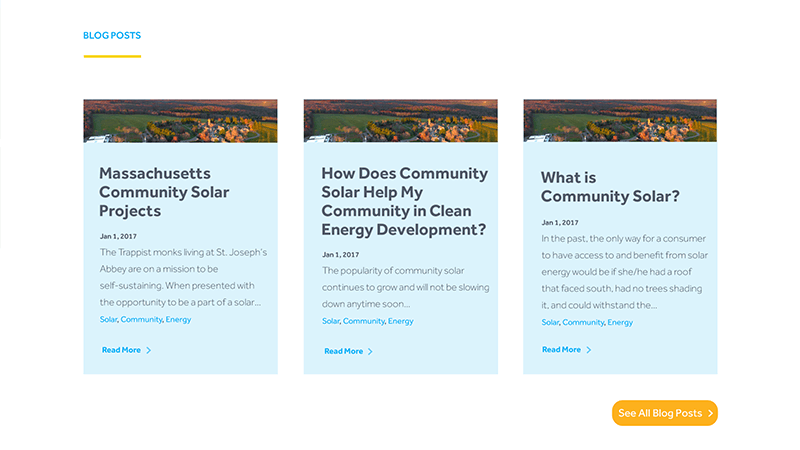 NRG Community Solar Website