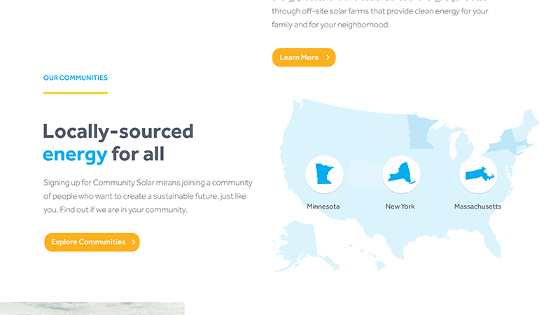 NRG Community Solar Website